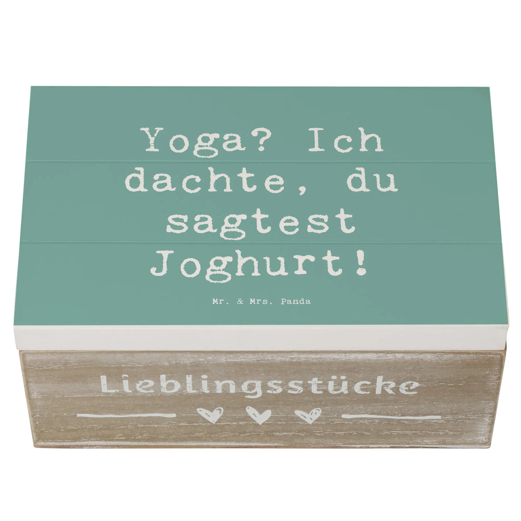 Holzkiste Spruch Yoga Humor Kiste, Erinnerungsbox, Schatulle, Truhe, Geschenkdose, XXL, Geschenkbox, Aufbewahrungsbox, Holzkiste, Schatzkiste, Dekokiste, Erinnerungskiste, Geschenk, Sport, Sportart, Hobby, Schenken, Danke, Dankeschön, Auszeichnung, Gewinn, Sportler