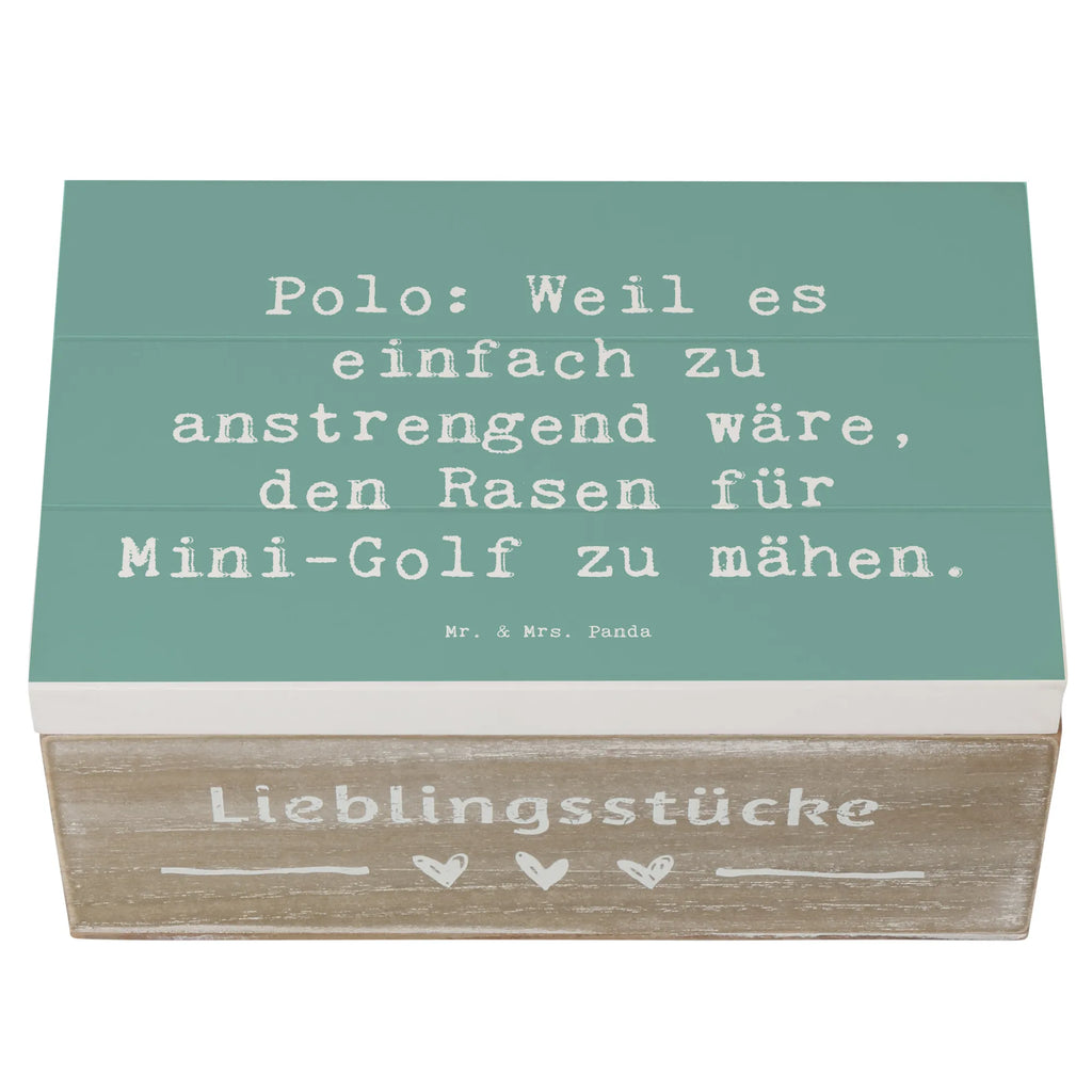 Holzkiste Spruch Polo Spaß Geschenkdose, Aufbewahrungsbox, Schatzkiste, Geschenkbox, Truhe, XXL, Schatulle, Holzkiste, Kiste, Erinnerungsbox, Erinnerungskiste, Dekokiste, Geschenk, Sport, Sportart, Hobby, Schenken, Danke, Dankeschön, Auszeichnung, Gewinn, Sportler