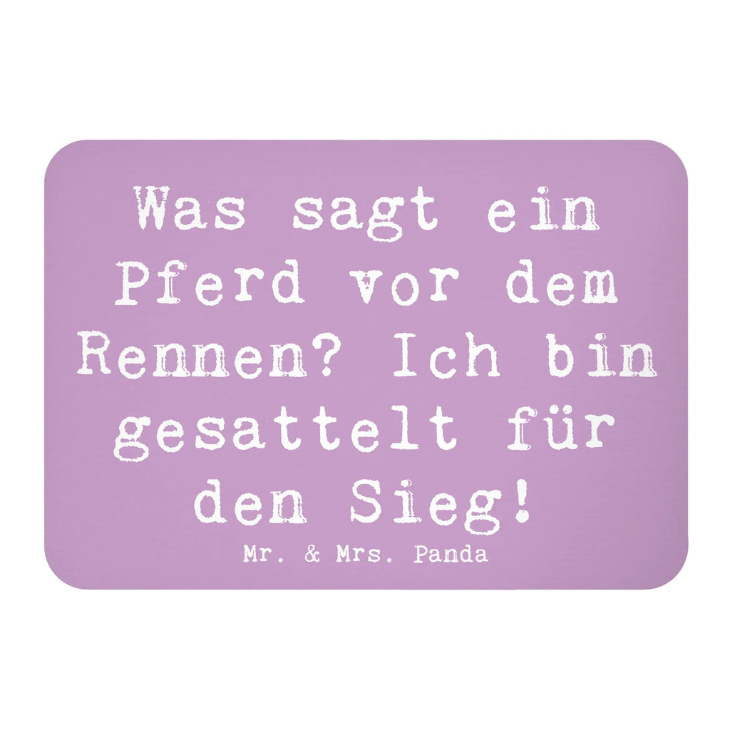 Magnet Saying Was sagt ein Pferd vor dem Rennen? Ich bin gesattelt für den Sieg! Whiteboard Magnet, Dekomagnet, Kühlschrank Dekoration, Kühlschrankmagnet, Notiz Magnet, Pinnwandmagnet, Motivmagnete, Souvenir Magnet, Geschenk, Sport, Sportart, Hobby, Schenken, Danke, Dankeschön, Auszeichnung, Gewinn, Sportler