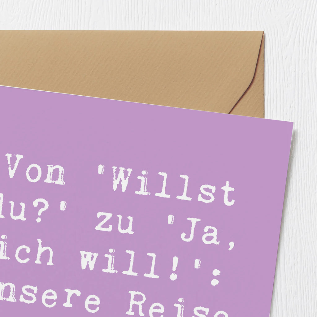Deluxe Karte Spruch Verlobung Abenteuer Hochwertige Klappkarte, Klappkarte, Grußkarte, Glückwunschkarte, Karte, Einladungskarte, Geburtstagskarte, Hochwertige Grußkarte, Hochzeitskarte, Hochzeit, Hochzeitsgeschenk, Ehe, Hochzeitsfeier, Trauung, Trauungsgeschenk, Verlobungsfeier, Verlobungsgeschenk, Hochzeitsgeschenkideen, Hochzeitsgeschenke für Brautpaar