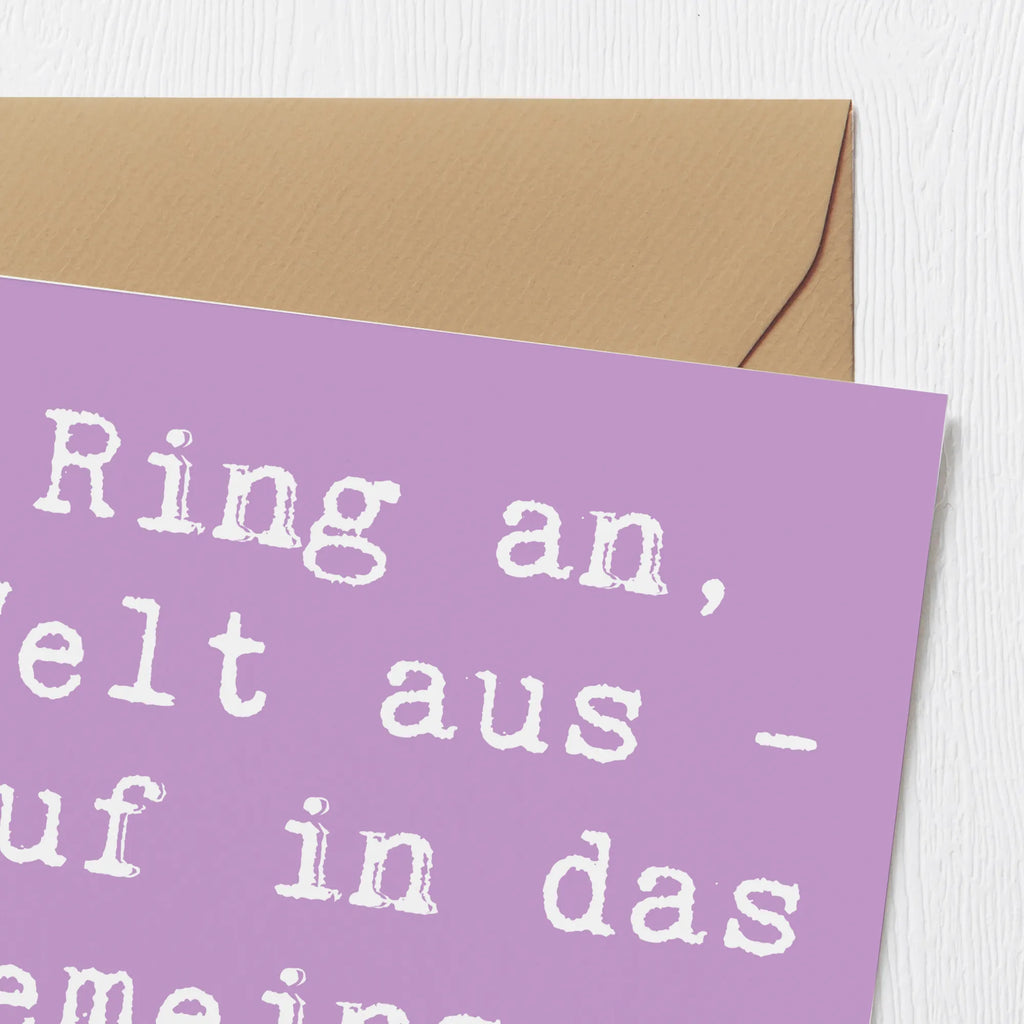 Deluxe Card Saying Ring an, Welt aus - auf in das gemeinsame Glück! Karte, Hochwertige Klappkarte, Geburtstagskarte, Glückwunschkarte, Hochzeitskarte, Grußkarte, Einladungskarte, Hochwertige Grußkarte, Klappkarte, Hochzeit, Hochzeitsgeschenk, Ehe, Hochzeitsfeier, Trauung, Trauungsgeschenk, Verlobungsfeier, Verlobungsgeschenk, Hochzeitsgeschenkideen, Hochzeitsgeschenke für Brautpaar