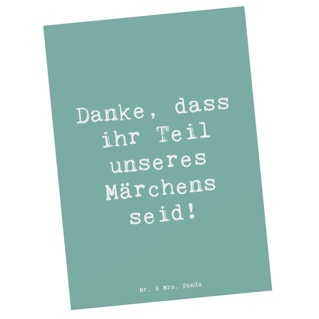 Postcard Saying Danke, dass ihr Teil unseres Märchens seid! Grußkarte, Dankeskarte, Ansichtskarte, Postkarte, Einladung, Einladung Geburtstag, Karte, Ansichtskarten, Einladungskarten Geburtstag, Geschenkkarte, Einladungskarte, Geburtstagskarte, Hochzeit, Hochzeitsgeschenk, Ehe, Hochzeitsfeier, Trauung, Trauungsgeschenk, Hochzeitskarte, Verlobungsfeier, Verlobungsgeschenk, Hochzeitsgeschenkideen, Hochzeitsgeschenke für Brautpaar