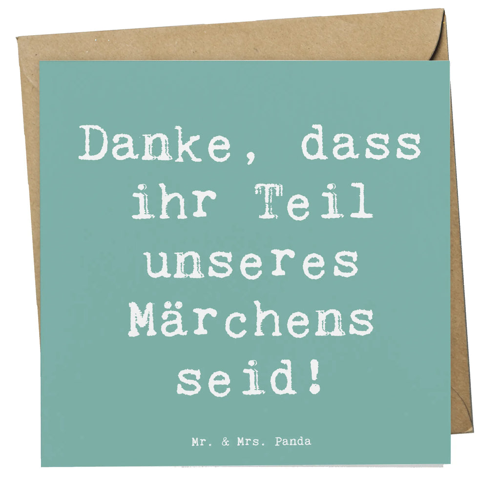 Deluxe Card Saying Danke, dass ihr Teil unseres Märchens seid! Karte, Hochwertige Klappkarte, Hochzeitskarte, Einladungskarte, Geburtstagskarte, Klappkarte, Glückwunschkarte, Grußkarte, Hochwertige Grußkarte, Hochzeit, Hochzeitsgeschenk, Ehe, Hochzeitsfeier, Trauung, Trauungsgeschenk, Verlobungsfeier, Verlobungsgeschenk, Hochzeitsgeschenkideen, Hochzeitsgeschenke für Brautpaar