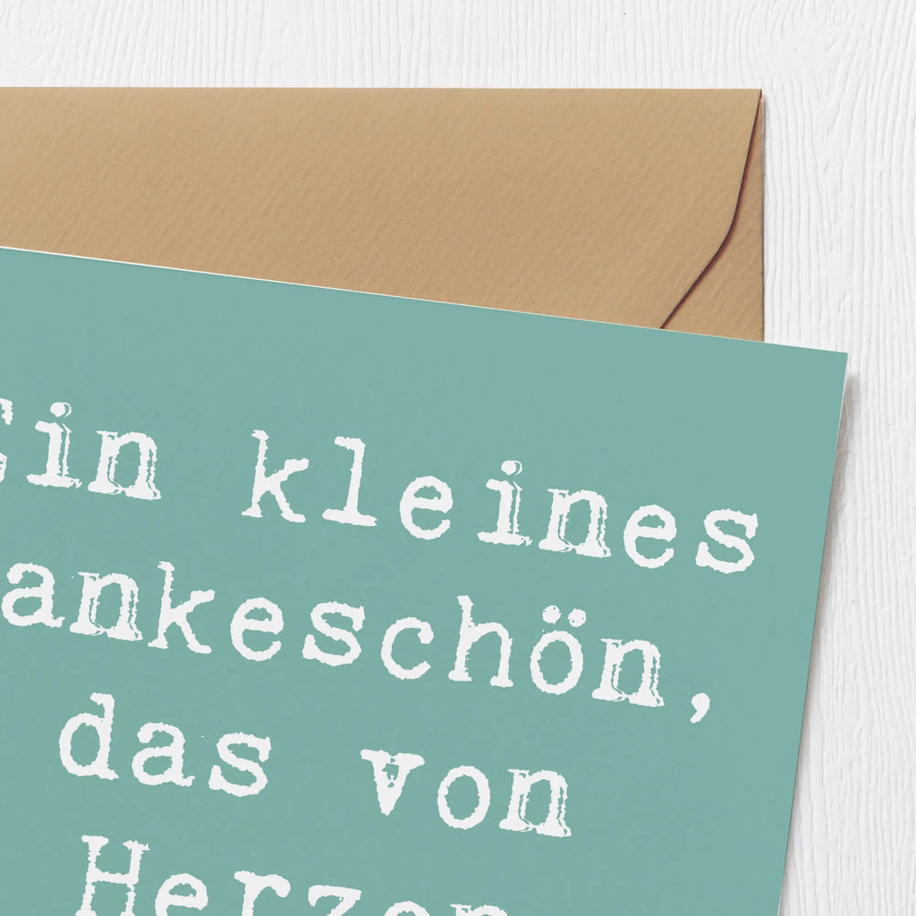 Deluxe Card Saying Ein kleines Dankeschön, das von Herzen kommt. Karte, Grußkarte, Klappkarte, Einladungskarte, Glückwunschkarte, Hochzeitskarte, Geburtstagskarte, Hochwertige Grußkarte, Hochwertige Klappkarte, Hochzeit, Hochzeitsgeschenk, Ehe, Hochzeitsfeier, Trauung, Trauungsgeschenk, Verlobungsfeier, Verlobungsgeschenk, Hochzeitsgeschenkideen, Hochzeitsgeschenke für Brautpaar