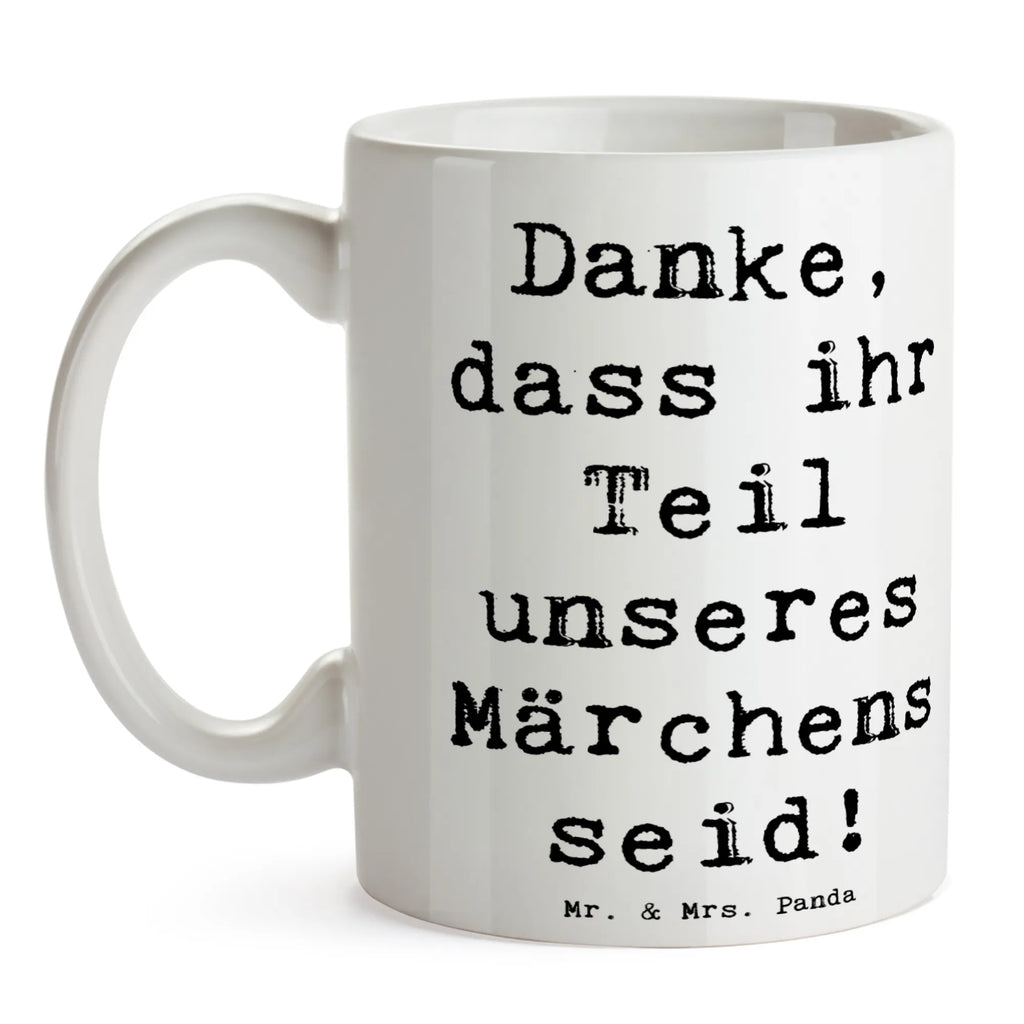 Mug Saying Danke, dass ihr Teil unseres Märchens seid! Porzellantasse, Tasse mit Motiven, Kaffeetasse, Keramiktasse, Teetasse, Tasse mit Zitaten, Geschenktasse, Bürotasse, Tasse, Hochzeit, Hochzeitsgeschenk, Ehe, Hochzeitsfeier, Trauung, Trauungsgeschenk, Hochzeitskarte, Verlobungsfeier, Verlobungsgeschenk, Hochzeitsgeschenkideen, Hochzeitsgeschenke für Brautpaar