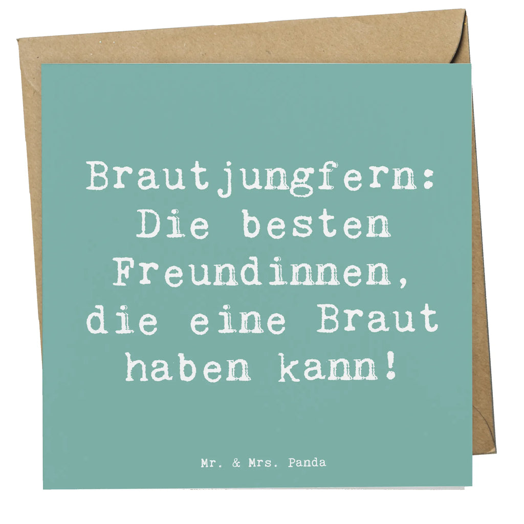 Deluxe Card Saying Brautjungfern: Die besten Freundinnen, die eine Braut haben kann! Karte, Grußkarte, Klappkarte, Einladungskarte, Glückwunschkarte, Hochzeitskarte, Geburtstagskarte, Hochwertige Grußkarte, Hochwertige Klappkarte, Hochzeit, Hochzeitsgeschenk, Ehe, Hochzeitsfeier, Trauung, Trauungsgeschenk, Verlobungsfeier, Verlobungsgeschenk, Hochzeitsgeschenkideen, Hochzeitsgeschenke für Brautpaar