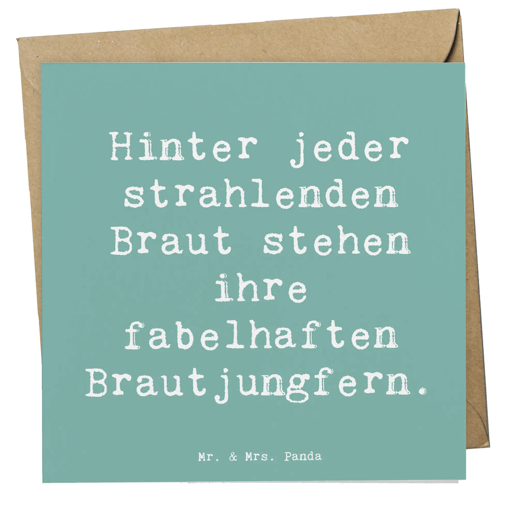 Deluxe Card Saying Hinter jeder strahlenden Braut stehen ihre fabelhaften Brautjungfern. Karte, Grußkarte, Klappkarte, Einladungskarte, Glückwunschkarte, Hochzeitskarte, Geburtstagskarte, Hochwertige Grußkarte, Hochwertige Klappkarte, Hochzeit, Hochzeitsgeschenk, Ehe, Hochzeitsfeier, Trauung, Trauungsgeschenk, Verlobungsfeier, Verlobungsgeschenk, Hochzeitsgeschenkideen, Hochzeitsgeschenke für Brautpaar