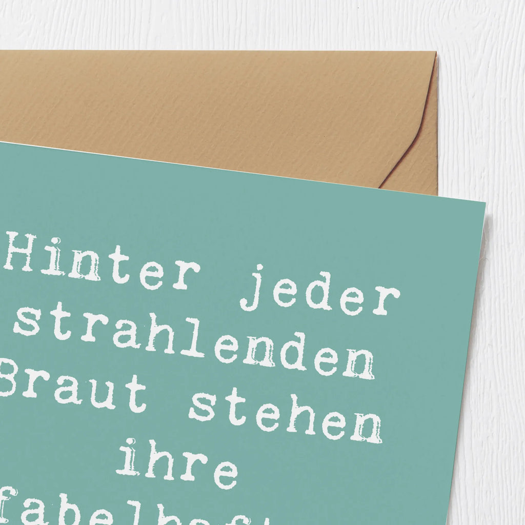 Deluxe Card Saying Hinter jeder strahlenden Braut stehen ihre fabelhaften Brautjungfern. Karte, Grußkarte, Klappkarte, Einladungskarte, Glückwunschkarte, Hochzeitskarte, Geburtstagskarte, Hochwertige Grußkarte, Hochwertige Klappkarte, Hochzeit, Hochzeitsgeschenk, Ehe, Hochzeitsfeier, Trauung, Trauungsgeschenk, Verlobungsfeier, Verlobungsgeschenk, Hochzeitsgeschenkideen, Hochzeitsgeschenke für Brautpaar