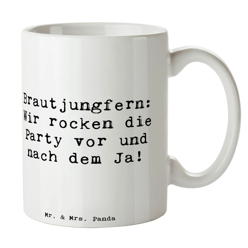Mug Saying Brautjungfern: Wir rocken die Party vor und nach dem Ja! Teetasse, Bürotasse, Keramiktasse, Kaffeetasse, Porzellantasse, Geschenktasse, Tasse mit Motiven, Tasse, Tasse mit Zitaten, Hochzeit, Hochzeitsgeschenk, Ehe, Hochzeitsfeier, Trauung, Trauungsgeschenk, Hochzeitskarte, Verlobungsfeier, Verlobungsgeschenk, Hochzeitsgeschenkideen, Hochzeitsgeschenke für Brautpaar