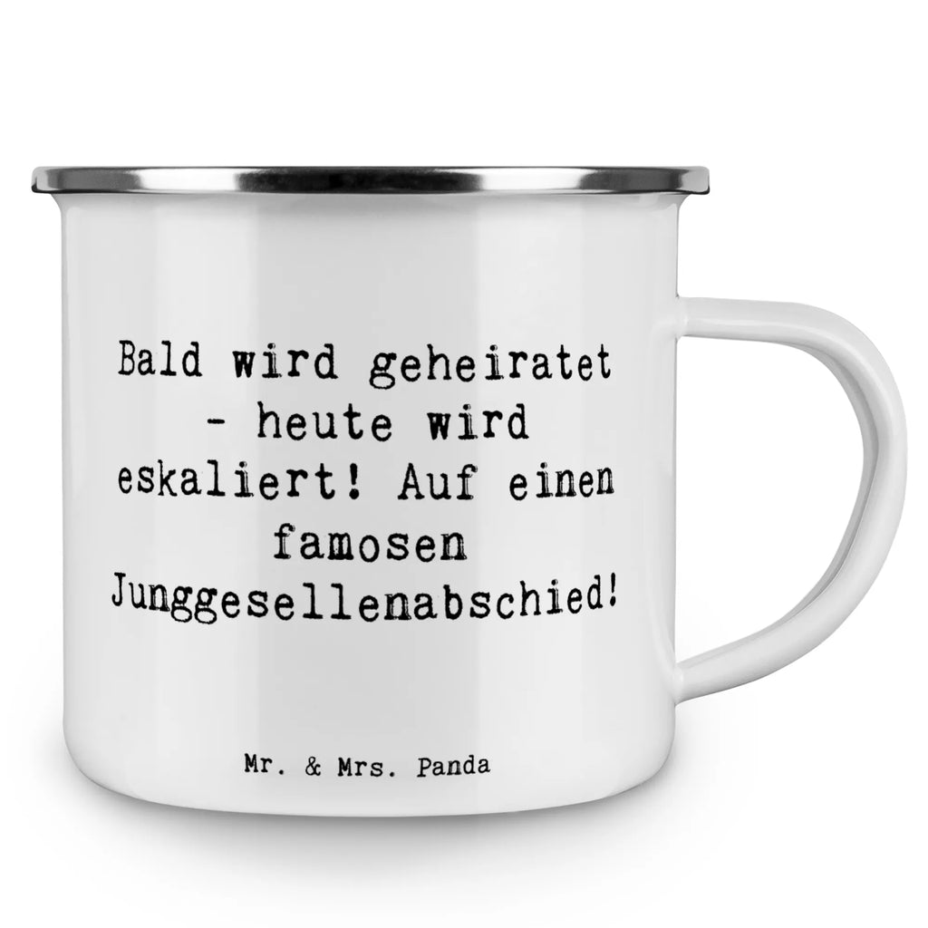 Enamel camping mug Saying Bald wird geheiratet - heute wird eskaliert! Auf einen famosen Junggesellenabschied! Metalltasse, Kaffee Blechtasse, Metall Tasse, Outdoor Becher, Tasse Emaille, Emaille Campingbecher, Campingtassen, Camping Tasse Metall, Outdoor Tasse, Edelstahl Trinkbecher, Emaille Becher, Camping Tassen, Campingtasse, Trinkbecher, Camping Tassen Emaille, Blechtassen, Emaille Tassen, Emaille Trinkbecher, Emaille Becher Camping, Metalltasse für Camping, Camping Becher, Emaille Tasse, Camping Tasse Emaille, Tasse Camping, Emailletasse, Campingbecher, Emaille Tasse Camping, Blechtasse, Camping Becher Edelstahl, Blechtasse Outdoor, Hochzeit, Hochzeitsgeschenk, Ehe, Hochzeitsfeier, Trauung, Trauungsgeschenk, Hochzeitskarte, Verlobungsfeier, Verlobungsgeschenk, Hochzeitsgeschenkideen, Hochzeitsgeschenke für Brautpaar