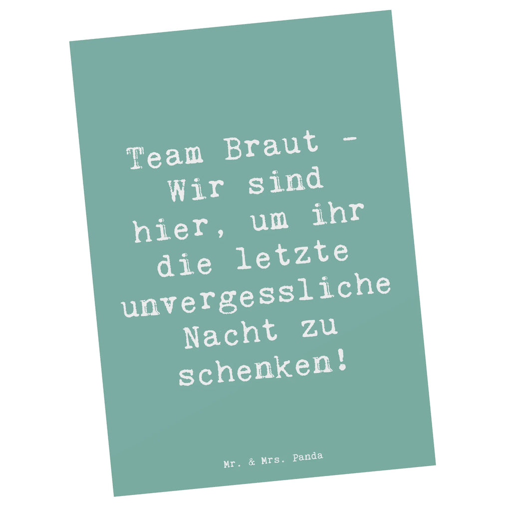 Postcard Saying Team Braut - Wir sind hier, um ihr die letzte unvergessliche Nacht zu schenken! Dankeskarte, Postkarte, Einladung Geburtstag, Einladung, Karte, Geburtstagskarte, Einladungskarten Geburtstag, Ansichtskarten, Grußkarte, Geschenkkarte, Einladungskarte, Ansichtskarte, Hochzeit, Hochzeitsgeschenk, Ehe, Hochzeitsfeier, Trauung, Trauungsgeschenk, Hochzeitskarte, Verlobungsfeier, Verlobungsgeschenk, Hochzeitsgeschenkideen, Hochzeitsgeschenke für Brautpaar