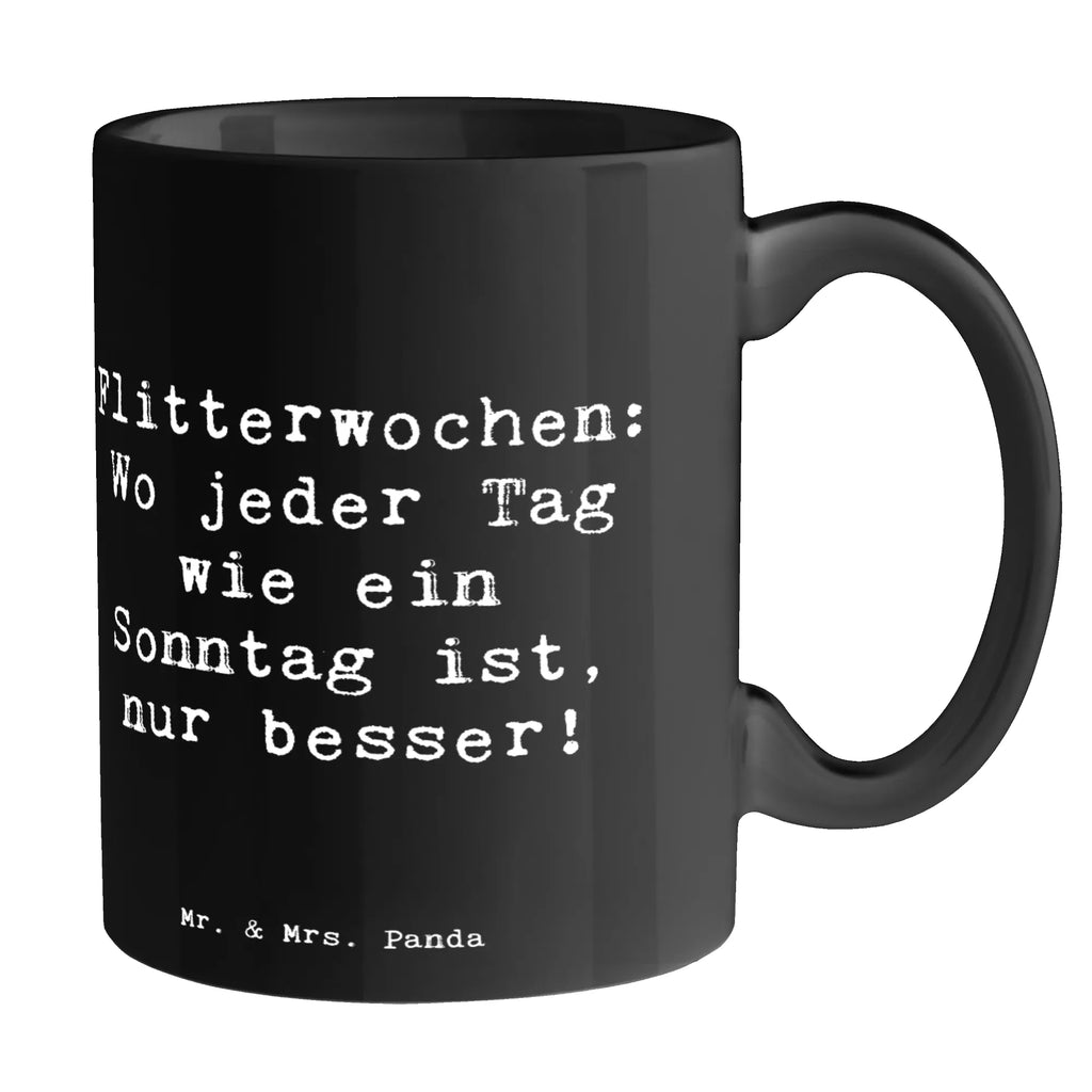 Tasse Spruch Flitterwochen-Magie Tasse mit Motiven, Keramiktasse, Tasse, Kaffeetasse, Teetasse, Tasse mit Zitaten, Porzellantasse, Geschenktasse, Bürotasse, Hochzeit, Hochzeitsgeschenk, Ehe, Hochzeitsfeier, Trauung, Trauungsgeschenk, Hochzeitskarte, Verlobungsfeier, Verlobungsgeschenk, Hochzeitsgeschenkideen, Hochzeitsgeschenke für Brautpaar