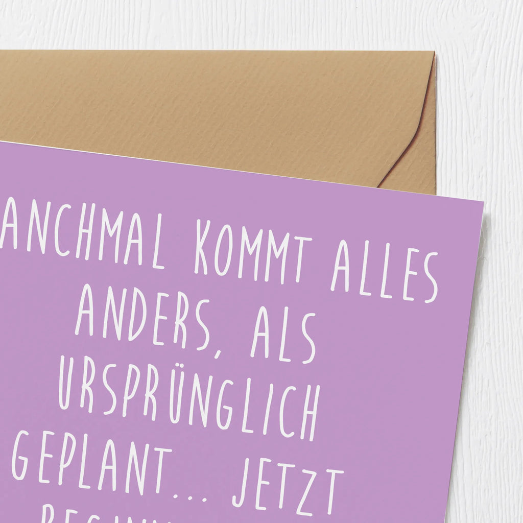 Deluxe Card Manchmal kommt alles anders, als ursprünglich geplant... Jetzt beginnt dein Soloabenteuer! Einladungskarte, Klappkarte, Karte, Geburtstagskarte, Hochwertige Klappkarte, Hochwertige Grußkarte, Glückwunschkarte, Hochzeitskarte, Grußkarte, Hochzeit, Hochzeitsgeschenk, Ehe, Hochzeitsfeier, Trauung, Trauungsgeschenk, Verlobungsfeier, Verlobungsgeschenk, Hochzeitsgeschenkideen, Hochzeitsgeschenke für Brautpaar