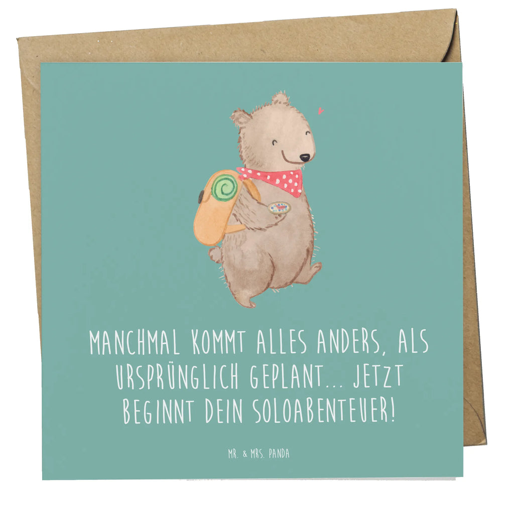 Deluxe Card Manchmal kommt alles anders, als ursprünglich geplant... Jetzt beginnt dein Soloabenteuer! Einladungskarte, Klappkarte, Karte, Geburtstagskarte, Hochwertige Klappkarte, Hochwertige Grußkarte, Glückwunschkarte, Hochzeitskarte, Grußkarte, Hochzeit, Hochzeitsgeschenk, Ehe, Hochzeitsfeier, Trauung, Trauungsgeschenk, Verlobungsfeier, Verlobungsgeschenk, Hochzeitsgeschenkideen, Hochzeitsgeschenke für Brautpaar