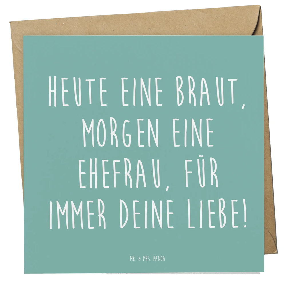 Deluxe Card Heute eine Braut, morgen eine Ehefrau, für immer deine Liebe! Grußkarte, Karte, Hochzeitskarte, Einladungskarte, Glückwunschkarte, Klappkarte, Geburtstagskarte, Hochwertige Grußkarte, Hochwertige Klappkarte, Hochzeit, Hochzeitsgeschenk, Ehe, Hochzeitsfeier, Trauung, Trauungsgeschenk, Verlobungsfeier, Verlobungsgeschenk, Hochzeitsgeschenkideen, Hochzeitsgeschenke für Brautpaar
