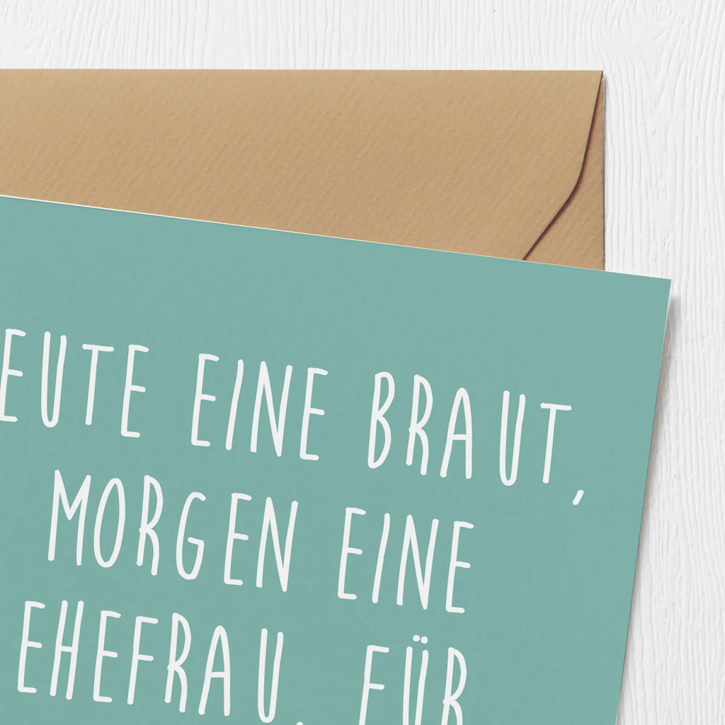 Deluxe Card Heute eine Braut, morgen eine Ehefrau, für immer deine Liebe! Grußkarte, Karte, Hochzeitskarte, Einladungskarte, Glückwunschkarte, Klappkarte, Geburtstagskarte, Hochwertige Grußkarte, Hochwertige Klappkarte, Hochzeit, Hochzeitsgeschenk, Ehe, Hochzeitsfeier, Trauung, Trauungsgeschenk, Verlobungsfeier, Verlobungsgeschenk, Hochzeitsgeschenkideen, Hochzeitsgeschenke für Brautpaar
