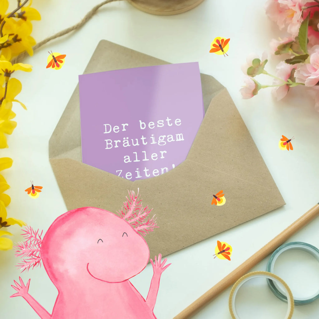 Greetings card Saying Der beste Bräutigam aller Zeiten! osterkarten, spruchkarte, Grußkarten, weihnachtskarten, abiturkarte, genesungskarte, Klappkarte, valentinstagskarte, Motivkarte, firmungskarte, neujahrskarte, Grußkarte, jubiläumskarte, hochzeitskarten, kommunionskarte, glückwunschkarten, Glückwunschkarte, einladungskarten, dankeskarten, babykarte, vatertagskarte, Beileidskarte, osterkarte, Hochzeitsgeschenke für Brautpaar, Hochzeitsgeschenkideen, Hochzeitsfeier, Verlobungsfeier, Verlobungsgeschenk, Hochzeitsgeschenk, Trauung, Ehe, Hochzeitskarte, Hochzeit, Trauungsgeschenk
