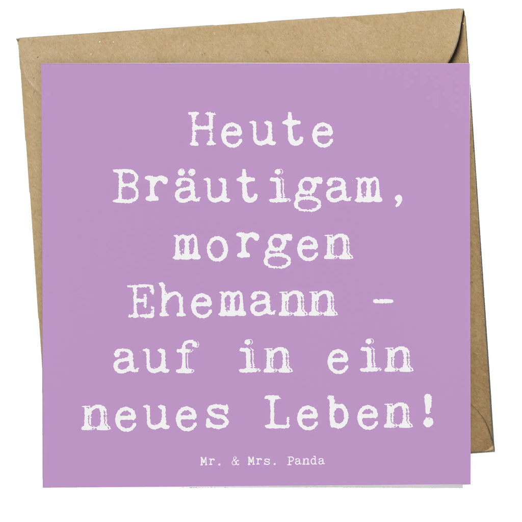 Deluxe Card Saying Heute Bräutigam, morgen Ehemann - auf in ein neues Leben! Klappkarte, Glückwunschkarte, Grußkarte, Geburtstagskarte, Karte, Hochzeitskarte, Hochwertige Klappkarte, Hochwertige Grußkarte, Einladungskarte, Hochzeit, Hochzeitsgeschenk, Ehe, Hochzeitsfeier, Trauung, Trauungsgeschenk, Verlobungsfeier, Verlobungsgeschenk, Hochzeitsgeschenkideen, Hochzeitsgeschenke für Brautpaar