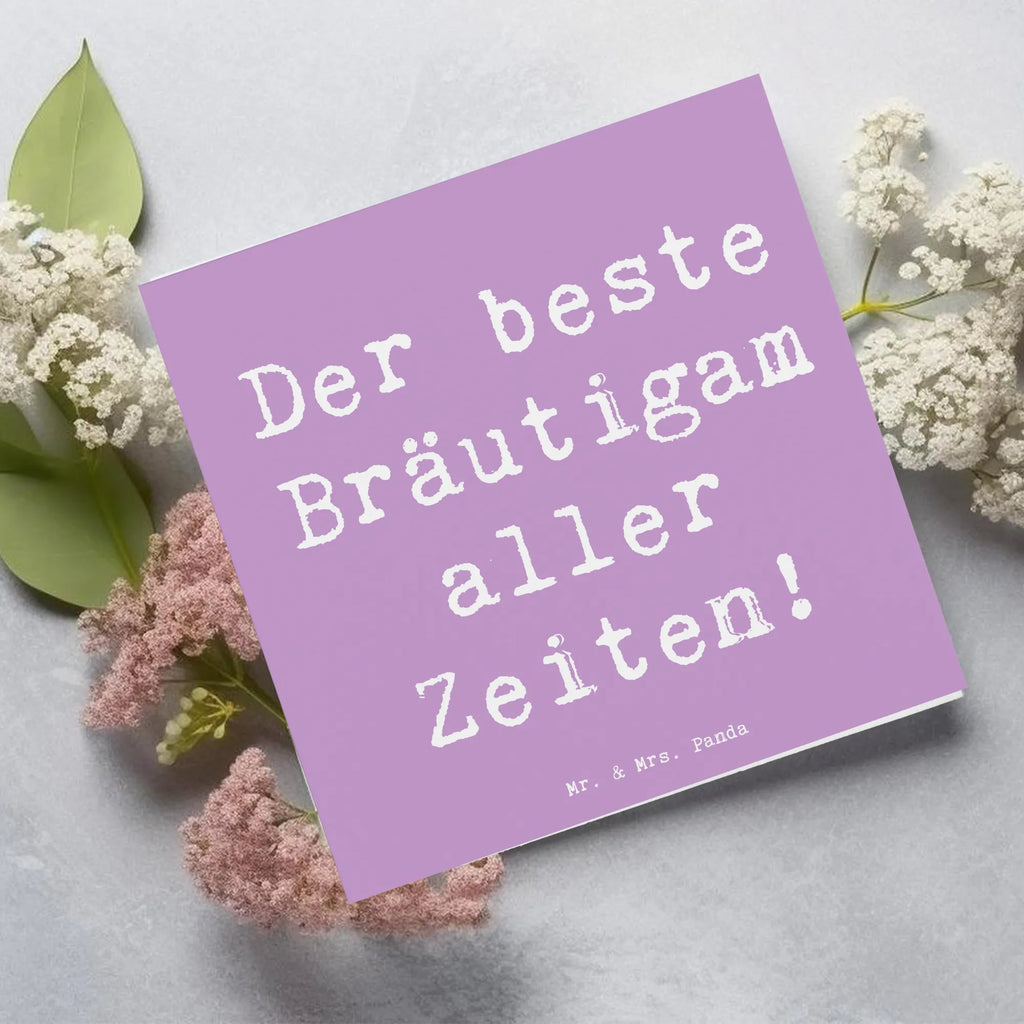 Deluxe Card Saying Der beste Bräutigam aller Zeiten! Karte, Hochzeitskarte, Glückwunschkarte, Geburtstagskarte, Einladungskarte, Hochwertige Grußkarte, Grußkarte, Klappkarte, Hochwertige Klappkarte, Hochzeit, Hochzeitsgeschenk, Ehe, Hochzeitsfeier, Trauung, Trauungsgeschenk, Verlobungsfeier, Verlobungsgeschenk, Hochzeitsgeschenkideen, Hochzeitsgeschenke für Brautpaar