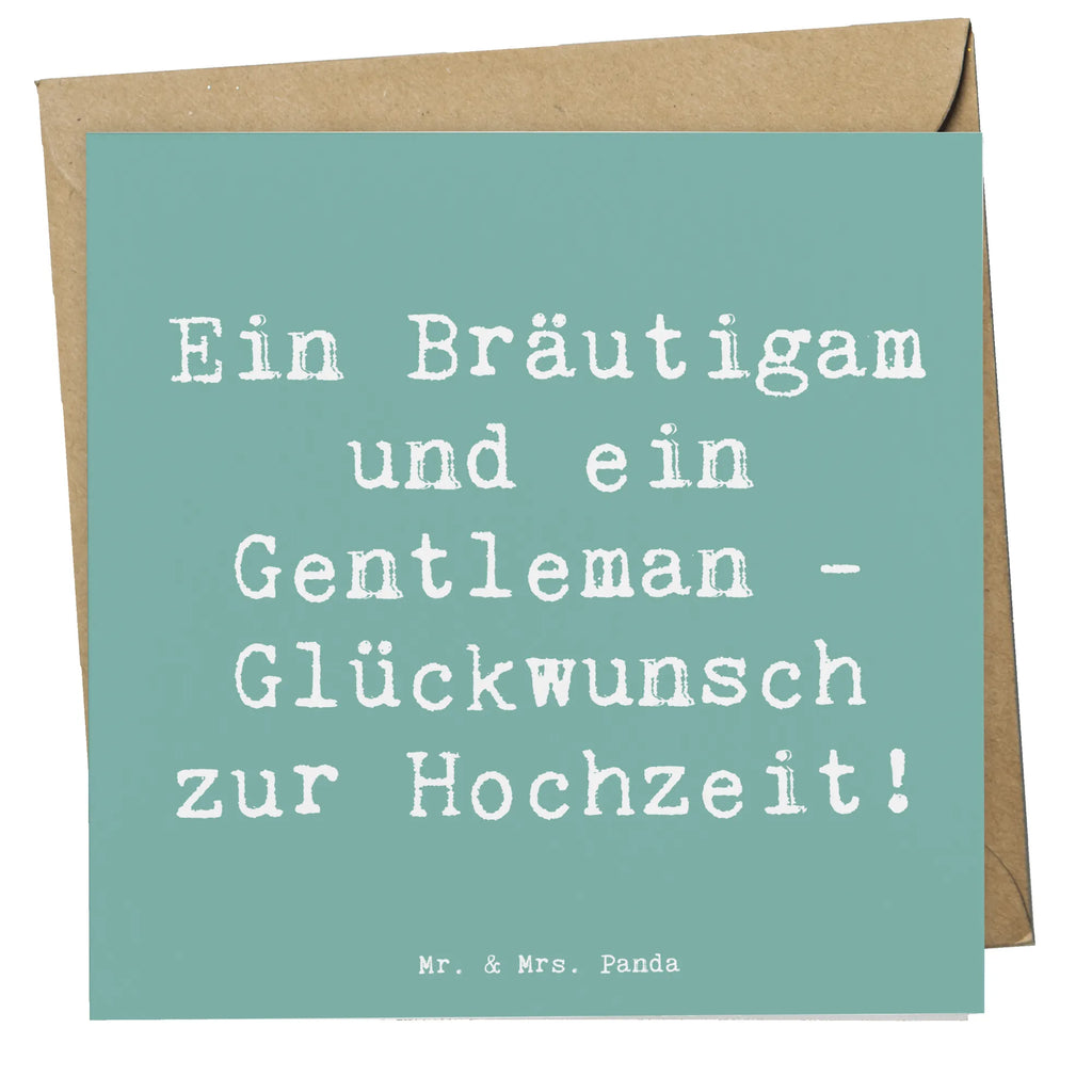 Deluxe Card Saying Ein Bräutigam und ein Gentleman - Glückwunsch zur Hochzeit! Grußkarte, Karte, Einladungskarte, Glückwunschkarte, Klappkarte, Geburtstagskarte, Hochwertige Klappkarte, Hochzeitskarte, Hochwertige Grußkarte, Hochzeit, Hochzeitsgeschenk, Ehe, Hochzeitsfeier, Trauung, Trauungsgeschenk, Verlobungsfeier, Verlobungsgeschenk, Hochzeitsgeschenkideen, Hochzeitsgeschenke für Brautpaar