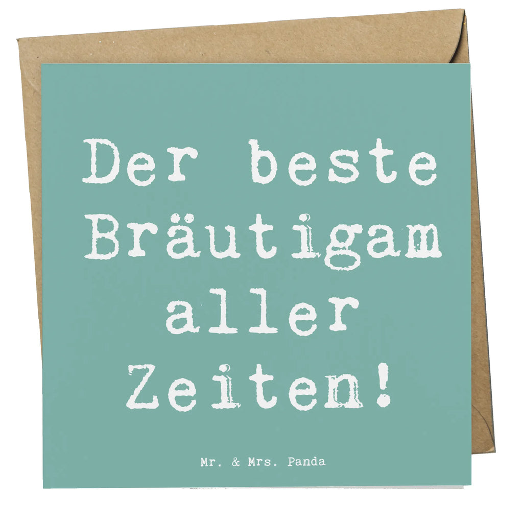 Deluxe Card Saying Der beste Bräutigam aller Zeiten! Karte, Hochzeitskarte, Glückwunschkarte, Geburtstagskarte, Einladungskarte, Hochwertige Grußkarte, Grußkarte, Klappkarte, Hochwertige Klappkarte, Hochzeit, Hochzeitsgeschenk, Ehe, Hochzeitsfeier, Trauung, Trauungsgeschenk, Verlobungsfeier, Verlobungsgeschenk, Hochzeitsgeschenkideen, Hochzeitsgeschenke für Brautpaar