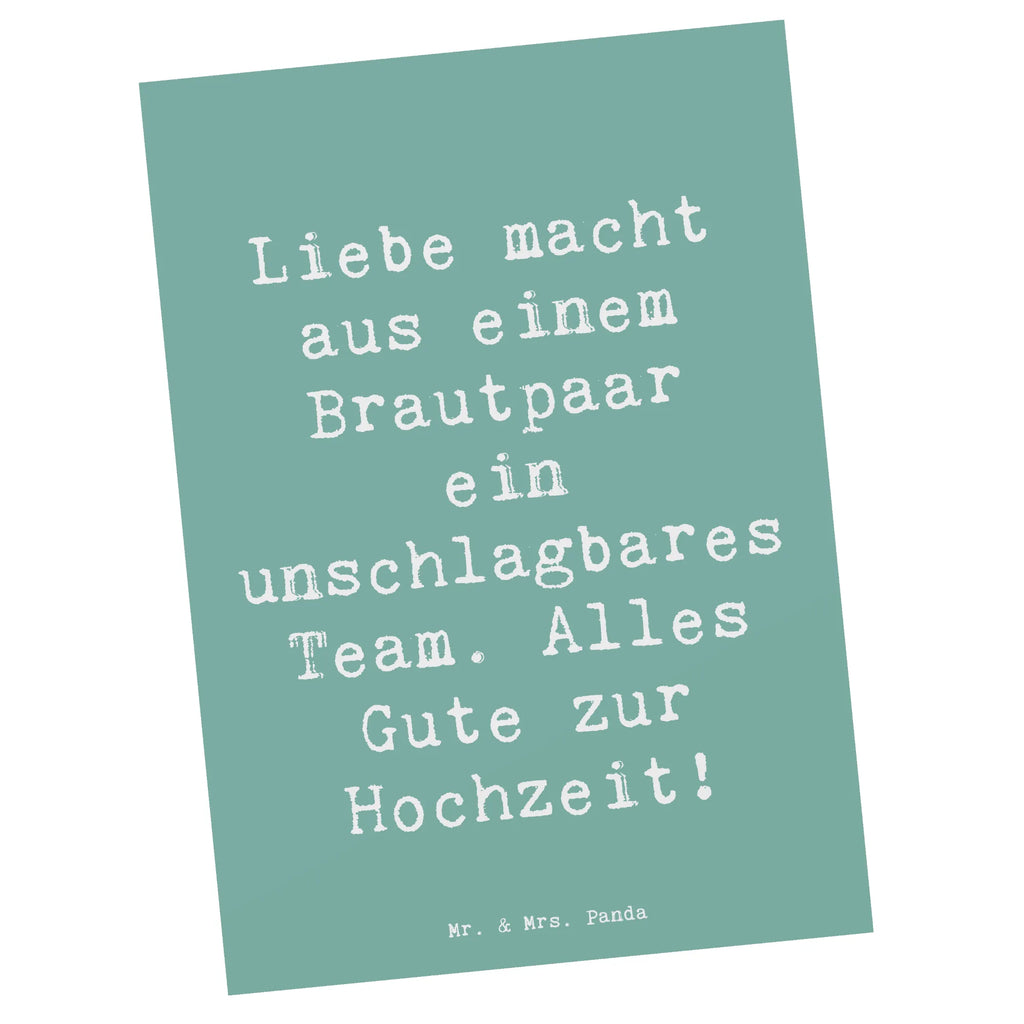 Postcard Saying Liebe macht aus einem Brautpaar ein unschlagbares Team. Alles Gute zur Hochzeit! Ansichtskarte, Karte, Einladung, Dankeskarte, Postkarte, Einladungskarte, Geburtstagskarte, Grußkarte, Ansichtskarten, Einladung Geburtstag, Einladungskarten Geburtstag, Geschenkkarte, Hochzeit, Hochzeitsgeschenk, Ehe, Hochzeitsfeier, Trauung, Trauungsgeschenk, Hochzeitskarte, Verlobungsfeier, Verlobungsgeschenk, Hochzeitsgeschenkideen, Hochzeitsgeschenke für Brautpaar