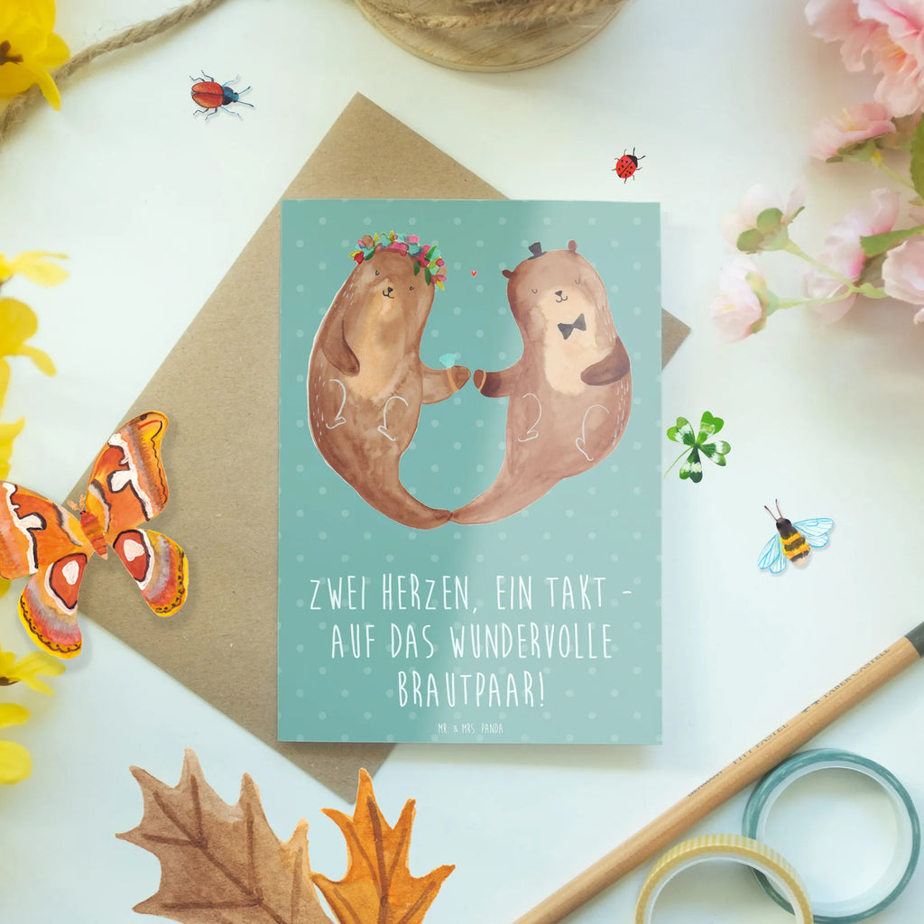 Greetings card Zwei Herzen, ein Takt - auf das wundervolle Brautpaar! Karte, Einladungskarte, Hochzeitskarte, Grußkarte, Glückwunschkarte, Geburtstagskarte, Klappkarte, Ansichtskarten, Hochzeit, Hochzeitsgeschenk, Ehe, Hochzeitsfeier, Trauung, Trauungsgeschenk, Verlobungsfeier, Verlobungsgeschenk, Hochzeitsgeschenkideen, Hochzeitsgeschenke für Brautpaar