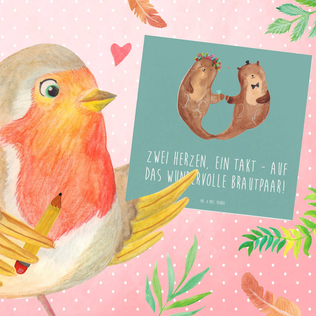 Deluxe Card Zwei Herzen, ein Takt - auf das wundervolle Brautpaar! Grußkarte, Klappkarte, Hochzeitskarte, Geburtstagskarte, Hochwertige Klappkarte, Hochwertige Grußkarte, Karte, Einladungskarte, Glückwunschkarte, Hochzeit, Hochzeitsgeschenk, Ehe, Hochzeitsfeier, Trauung, Trauungsgeschenk, Verlobungsfeier, Verlobungsgeschenk, Hochzeitsgeschenkideen, Hochzeitsgeschenke für Brautpaar