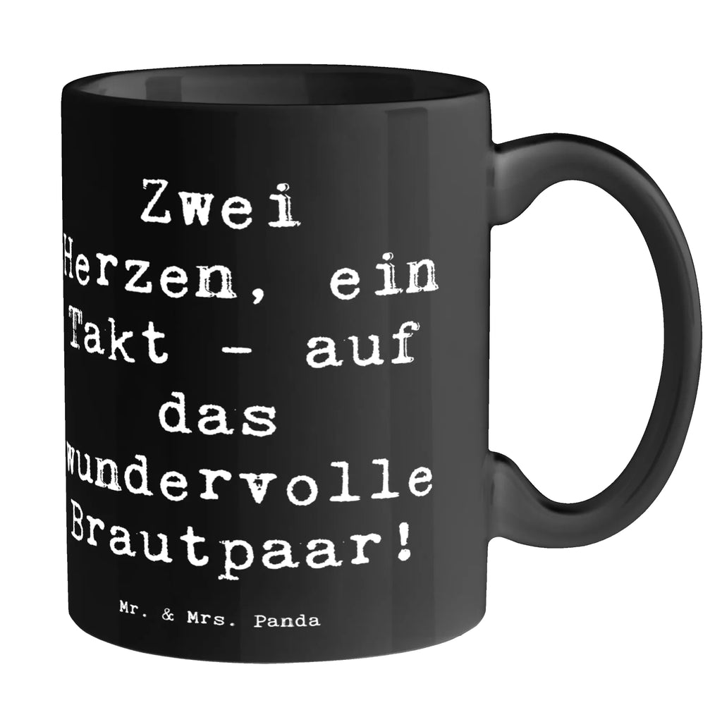 Mug Saying Zwei Herzen, ein Takt - auf das wundervolle Brautpaar! haferl, Motivtasse, Kaffeetasse, Bedruckte Tasse, Kaffeepott, statement tasse, tasse für büro, Keramikbecher, hochwertige tasse, Teepott, Tasse mit Spruch, Bürotasse, Kaffeebecher, Dekotasse, Mug, Tasse, kaffeetasse keramik, tasse für kaffee, Coffee Mug, kaffeetasse bedruckt, heißgetränkebecher, milchkaffeetasse, Trinktasse, Trinkbecher, Tasse mit Motiv, Designtasse, Bürobecher, Teebecher, design tasse, Geschenktasse, Pott, Keramiktasse, kaffeebecher bedruckt, Teetasse, Becher, Henkeltasse, Frühstücksbecher, Sprüchetasse, Kakaotasse, schöne tasse, kaffeebecher keramik, Henkelbecher, Frühstückstasse, Hochzeitsgeschenk, Hochzeit, Trauungsgeschenk, Hochzeitsgeschenke für Brautpaar, Hochzeitsgeschenkideen, Hochzeitsfeier, Verlobungsfeier, Hochzeitskarte, Verlobungsgeschenk, Trauung, Ehe