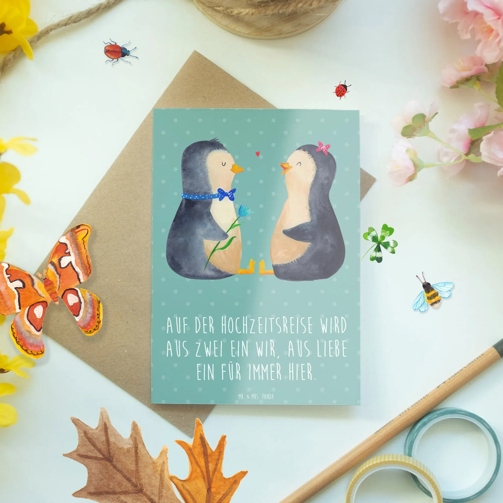 Greetings card Auf der Hochzeitsreise wird aus Zwei ein Wir, aus Liebe ein für immer hier. Einladungskarte, Geburtstagskarte, Karte, Ansichtskarten, Grußkarte, Hochzeitskarte, Glückwunschkarte, Klappkarte, Hochzeit, Hochzeitsgeschenk, Ehe, Hochzeitsfeier, Trauung, Trauungsgeschenk, Verlobungsfeier, Verlobungsgeschenk, Hochzeitsgeschenkideen, Hochzeitsgeschenke für Brautpaar