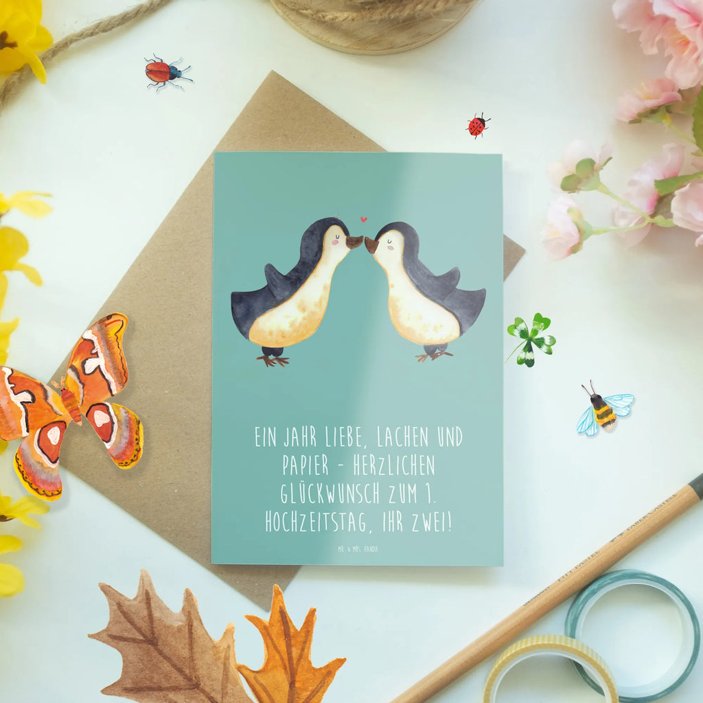 Greetings card Ein Jahr Liebe, Lachen und Papier - Herzlichen Glückwunsch zum 1. Hochzeitstag, ihr Zwei! Geburtstagskarte, Karte, Glückwunschkarte, Hochzeitskarte, Einladungskarte, Ansichtskarten, Grußkarte, Klappkarte, Hochzeit, Hochzeitsgeschenk, Ehe, Hochzeitsfeier, Trauung, Trauungsgeschenk, Verlobungsfeier, Verlobungsgeschenk, Hochzeitsgeschenkideen, Hochzeitsgeschenke für Brautpaar
