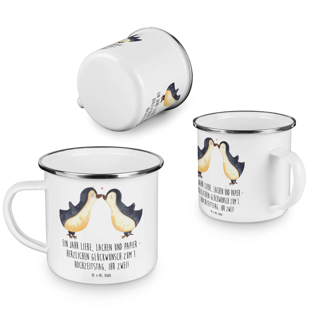 Enamel camping mug Ein Jahr Liebe, Lachen und Papier - Herzlichen Glückwunsch zum 1. Hochzeitstag, ihr Zwei! Teetasse, Campingbecher, Reisebecher, Metalltasse, blechbecher, Blechtasse, Pott, wanderbecher, Kaffeetasse, Emailletasse, Kaffeebecher, reisetasse, Emaille Becher, Tasse, wandertasse, Trinkbecher, becher emaille, Teebecher, metallbecher, Emaille Tasse, Campingtasse, emaillebecher, Tasse Emaille, Becher, Hochzeitsfeier, Ehe, Hochzeitskarte, Hochzeit, Hochzeitsgeschenke für Brautpaar, Hochzeitsgeschenkideen, Hochzeitsgeschenk, Verlobungsgeschenk, Verlobungsfeier, Trauungsgeschenk, Trauung
