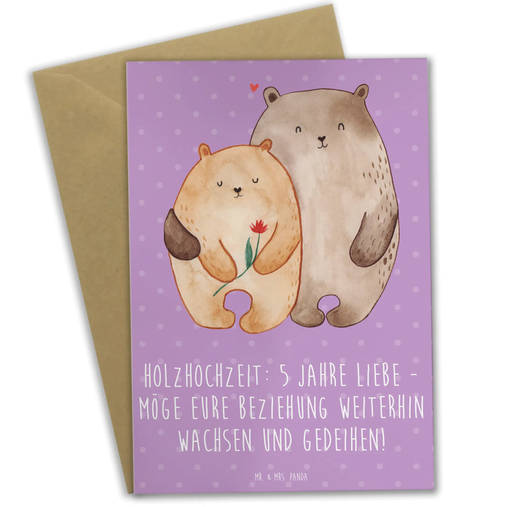 Greetings card Holzhochzeit: 5 Jahre Liebe - Möge eure Beziehung weiterhin wachsen und gedeihen! Grußkarte, Klappkarte, Ansichtskarten, Karte, Geburtstagskarte, Hochzeitskarte, Glückwunschkarte, Einladungskarte, Hochzeit, Hochzeitsgeschenk, Ehe, Hochzeitsfeier, Trauung, Trauungsgeschenk, Verlobungsfeier, Verlobungsgeschenk, Hochzeitsgeschenkideen, Hochzeitsgeschenke für Brautpaar