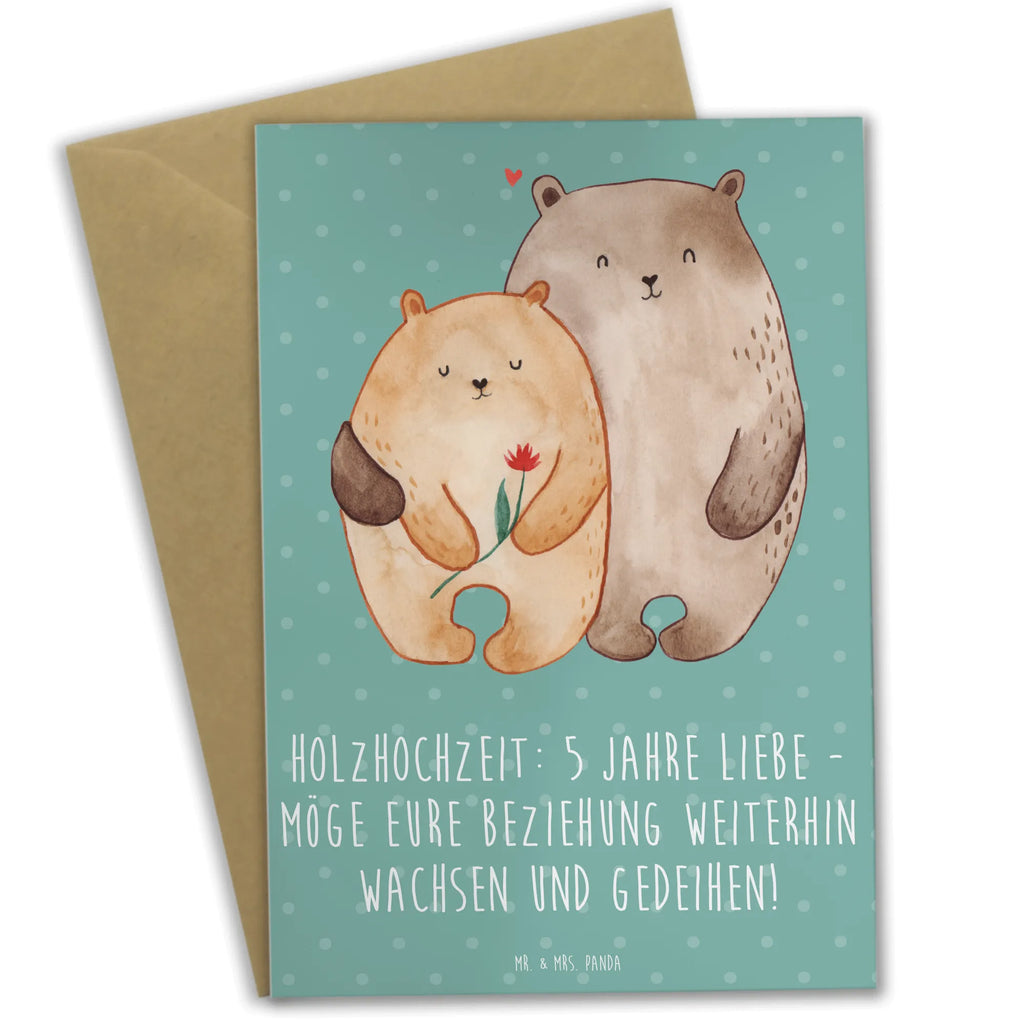 Greetings card Holzhochzeit: 5 Jahre Liebe - Möge eure Beziehung weiterhin wachsen und gedeihen! Grußkarte, Klappkarte, Ansichtskarten, Karte, Geburtstagskarte, Hochzeitskarte, Glückwunschkarte, Einladungskarte, Hochzeit, Hochzeitsgeschenk, Ehe, Hochzeitsfeier, Trauung, Trauungsgeschenk, Verlobungsfeier, Verlobungsgeschenk, Hochzeitsgeschenkideen, Hochzeitsgeschenke für Brautpaar