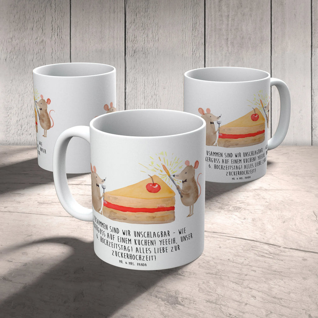 Tasse 6. Hochzeitstag Zuckerhochzeit Keramiktasse, Porzellantasse, Tasse, Tasse mit Motiven, Geschenktasse, Tasse mit Zitaten, Teetasse, Kaffeetasse, Bürotasse, Hochzeit, Hochzeitsgeschenk, Ehe, Hochzeitsfeier, Trauung, Trauungsgeschenk, Hochzeitskarte, Verlobungsfeier, Verlobungsgeschenk, Hochzeitsgeschenkideen, Hochzeitsgeschenke für Brautpaar