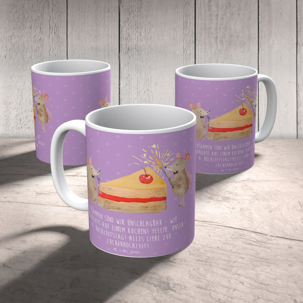 Tasse 6. Hochzeitstag Zuckerhochzeit Keramiktasse, Porzellantasse, Tasse, Tasse mit Motiven, Geschenktasse, Tasse mit Zitaten, Teetasse, Kaffeetasse, Bürotasse, Hochzeit, Hochzeitsgeschenk, Ehe, Hochzeitsfeier, Trauung, Trauungsgeschenk, Hochzeitskarte, Verlobungsfeier, Verlobungsgeschenk, Hochzeitsgeschenkideen, Hochzeitsgeschenke für Brautpaar