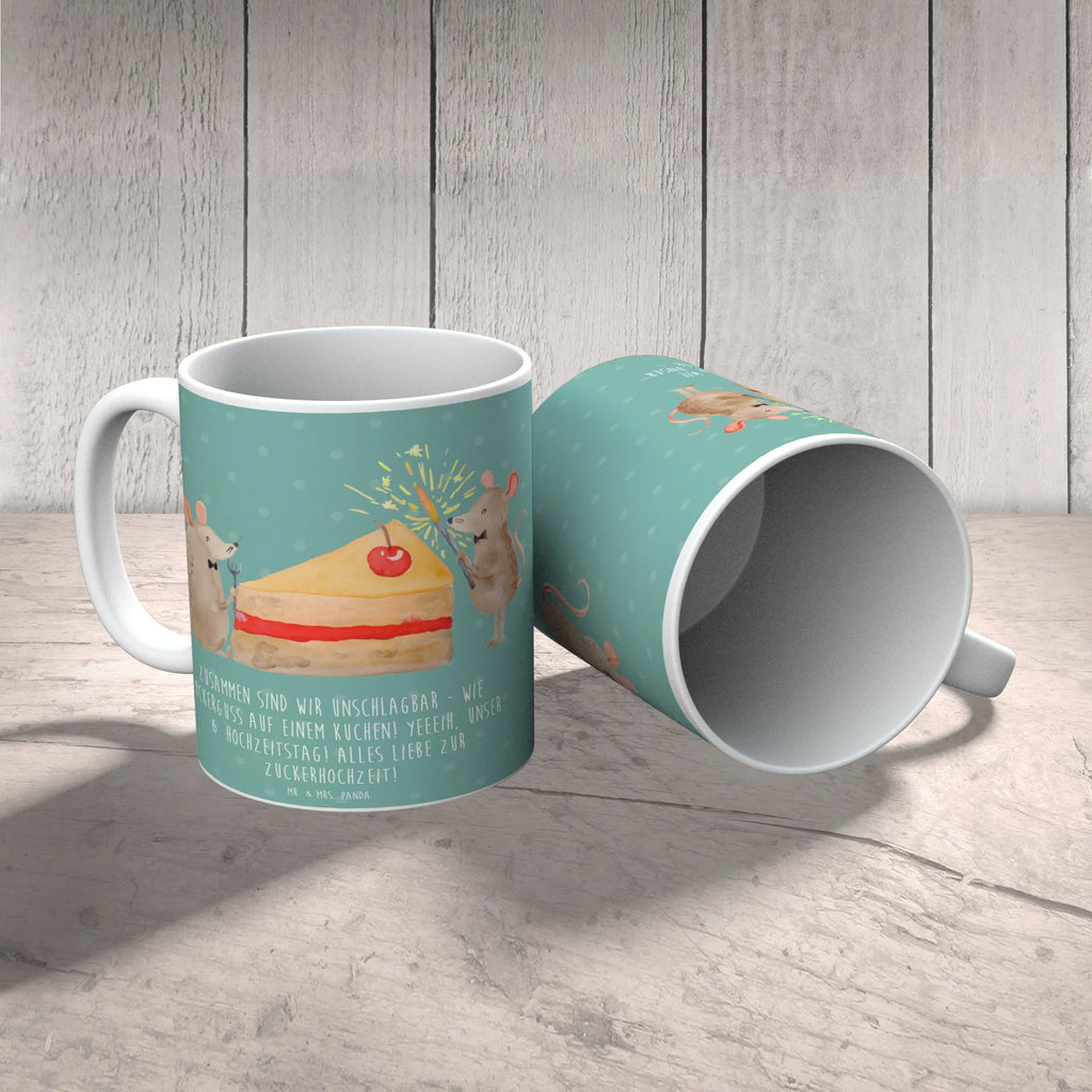 Tasse 6. Hochzeitstag Zuckerhochzeit Keramiktasse, Porzellantasse, Tasse, Tasse mit Motiven, Geschenktasse, Tasse mit Zitaten, Teetasse, Kaffeetasse, Bürotasse, Hochzeit, Hochzeitsgeschenk, Ehe, Hochzeitsfeier, Trauung, Trauungsgeschenk, Hochzeitskarte, Verlobungsfeier, Verlobungsgeschenk, Hochzeitsgeschenkideen, Hochzeitsgeschenke für Brautpaar