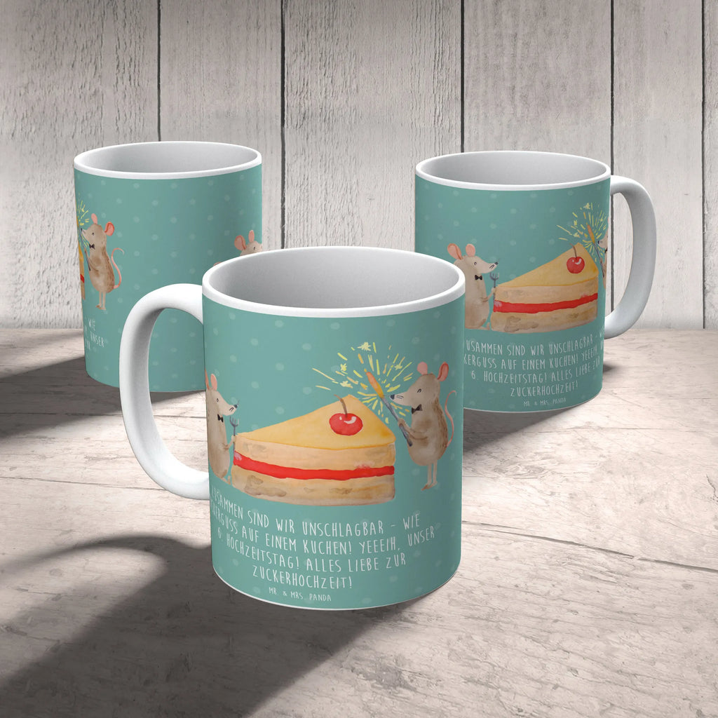 Tasse 6. Hochzeitstag Zuckerhochzeit Keramiktasse, Porzellantasse, Tasse, Tasse mit Motiven, Geschenktasse, Tasse mit Zitaten, Teetasse, Kaffeetasse, Bürotasse, Hochzeit, Hochzeitsgeschenk, Ehe, Hochzeitsfeier, Trauung, Trauungsgeschenk, Hochzeitskarte, Verlobungsfeier, Verlobungsgeschenk, Hochzeitsgeschenkideen, Hochzeitsgeschenke für Brautpaar