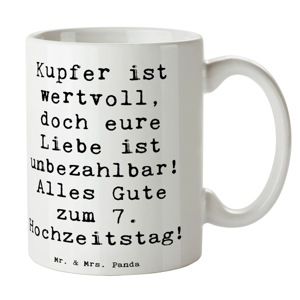 Mug Saying Kupfer ist wertvoll, doch eure Liebe ist unbezahlbar! Alles Gute zum 7. Hochzeitstag! Keramiktasse, Geschenktasse, Bürotasse, Porzellantasse, Tasse mit Motiven, Tasse mit Zitaten, Tasse, Teetasse, Kaffeetasse, Hochzeit, Hochzeitsgeschenk, Ehe, Hochzeitsfeier, Trauung, Trauungsgeschenk, Hochzeitskarte, Verlobungsfeier, Verlobungsgeschenk, Hochzeitsgeschenkideen, Hochzeitsgeschenke für Brautpaar