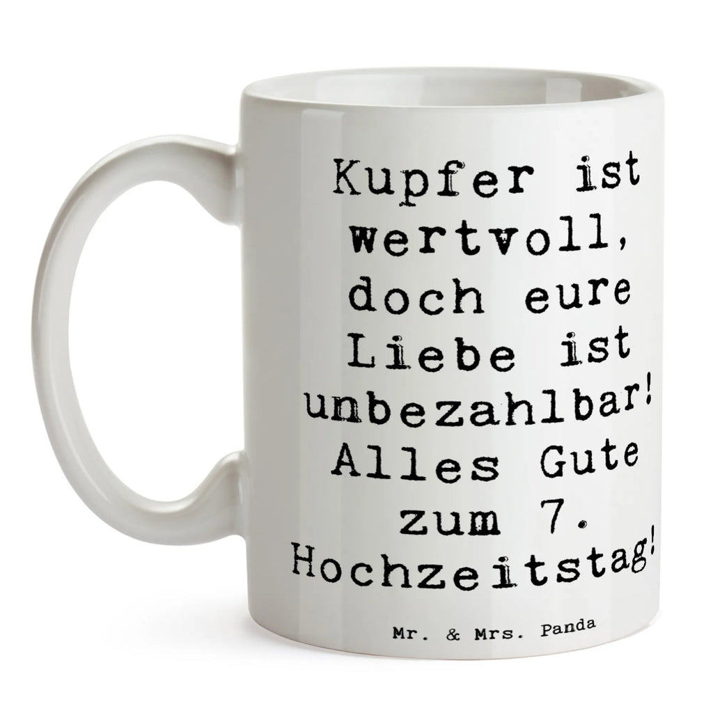Mug Saying Kupfer ist wertvoll, doch eure Liebe ist unbezahlbar! Alles Gute zum 7. Hochzeitstag! Keramiktasse, Geschenktasse, Bürotasse, Porzellantasse, Tasse mit Motiven, Tasse mit Zitaten, Tasse, Teetasse, Kaffeetasse, Hochzeit, Hochzeitsgeschenk, Ehe, Hochzeitsfeier, Trauung, Trauungsgeschenk, Hochzeitskarte, Verlobungsfeier, Verlobungsgeschenk, Hochzeitsgeschenkideen, Hochzeitsgeschenke für Brautpaar