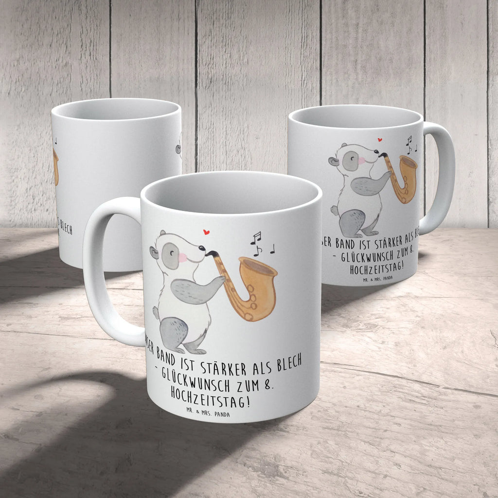 Mug Unser Band ist stärker als Blech - Glückwunsch zum 8. Hochzeitstag! Kaffeetasse, Bürotasse, Tasse, Geschenktasse, Tasse mit Zitaten, Teetasse, Tasse mit Motiven, Porzellantasse, Keramiktasse, Hochzeit, Hochzeitsgeschenk, Ehe, Hochzeitsfeier, Trauung, Trauungsgeschenk, Hochzeitskarte, Verlobungsfeier, Verlobungsgeschenk, Hochzeitsgeschenkideen, Hochzeitsgeschenke für Brautpaar