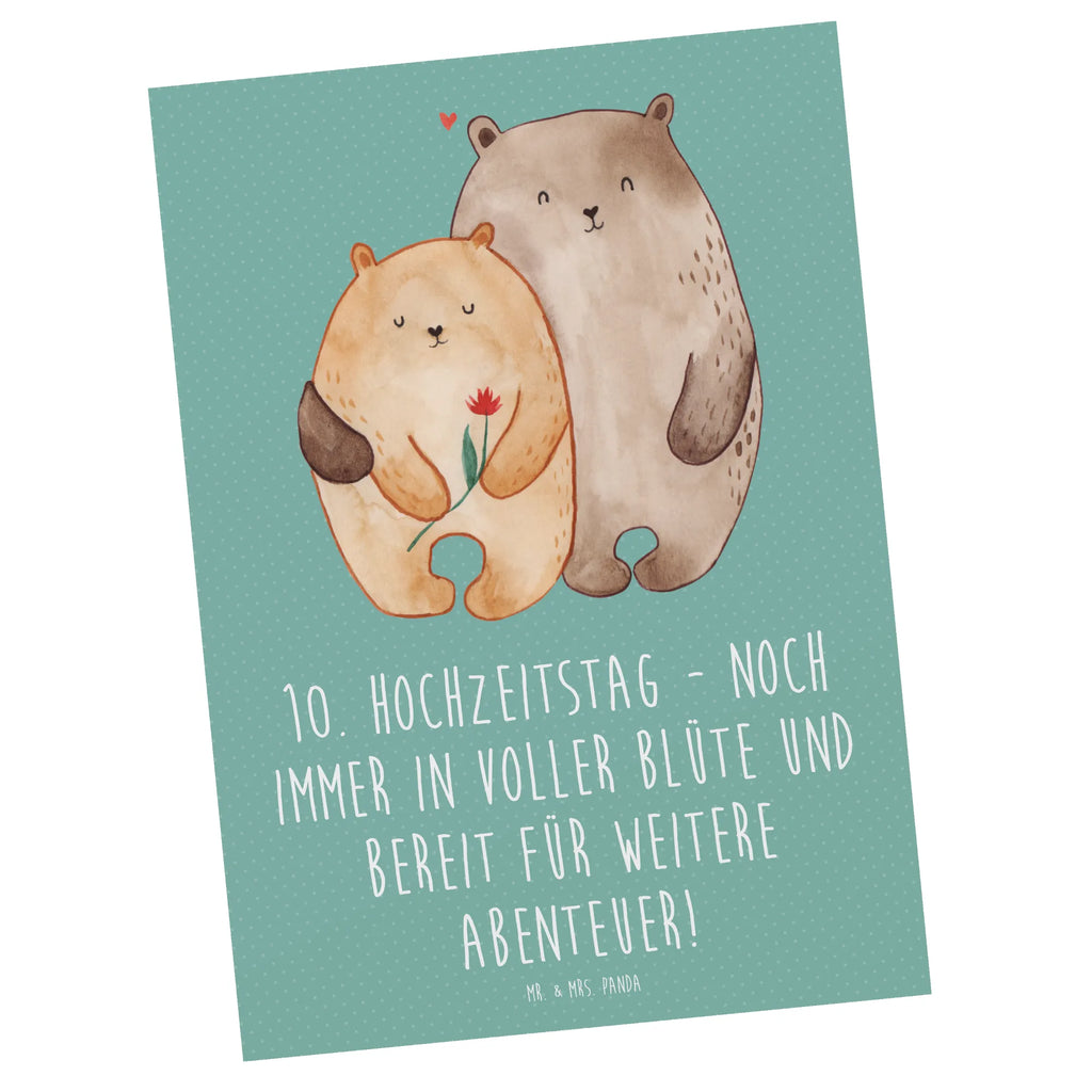 Postcard 10. Hochzeitstag - Noch immer in voller Blüte und bereit für weitere Abenteuer! Postkarten, bildkarte, Ansichtskarte, einzelkarte, Ansichtskarten, Motivkarte, Grußkarte, kunstkarte, Postkarte, spruchkarte, Fotokarte, Kunstkarten, Designkarte, Hochzeit, Hochzeitsgeschenk, Ehe, Trauung, Verlobungsgeschenk, Verlobungsfeier, Hochzeitsfeier, Hochzeitskarte, Hochzeitsgeschenkideen, Hochzeitsgeschenke für Brautpaar, Trauungsgeschenk