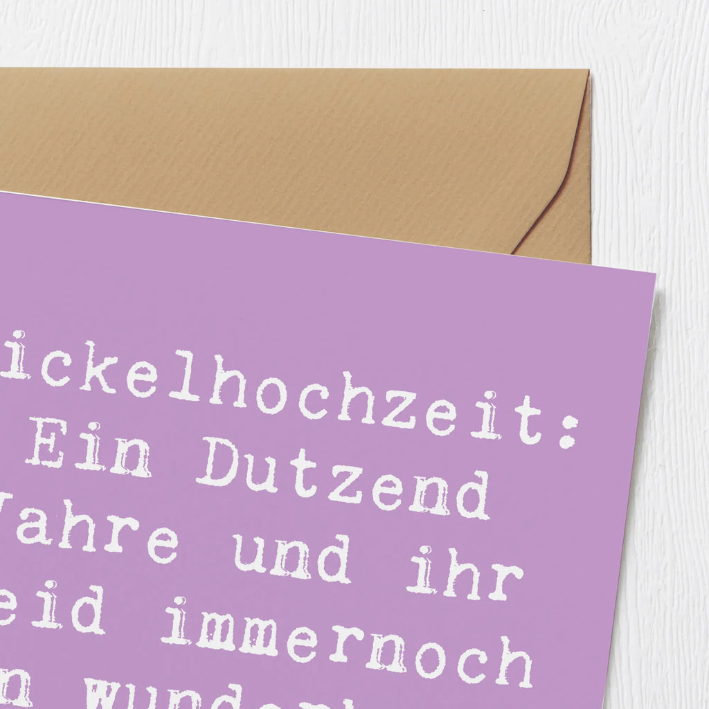 Deluxe Card Saying Nickelhochzeit: Ein Dutzend Jahre und ihr seid immernoch ein wunderbares Team! Einladungskarte, Grußkarte, Hochwertige Grußkarte, Karte, Geburtstagskarte, Hochwertige Klappkarte, Glückwunschkarte, Hochzeitskarte, Klappkarte, Hochzeit, Hochzeitsgeschenk, Ehe, Hochzeitsfeier, Trauung, Trauungsgeschenk, Verlobungsfeier, Verlobungsgeschenk, Hochzeitsgeschenkideen, Hochzeitsgeschenke für Brautpaar