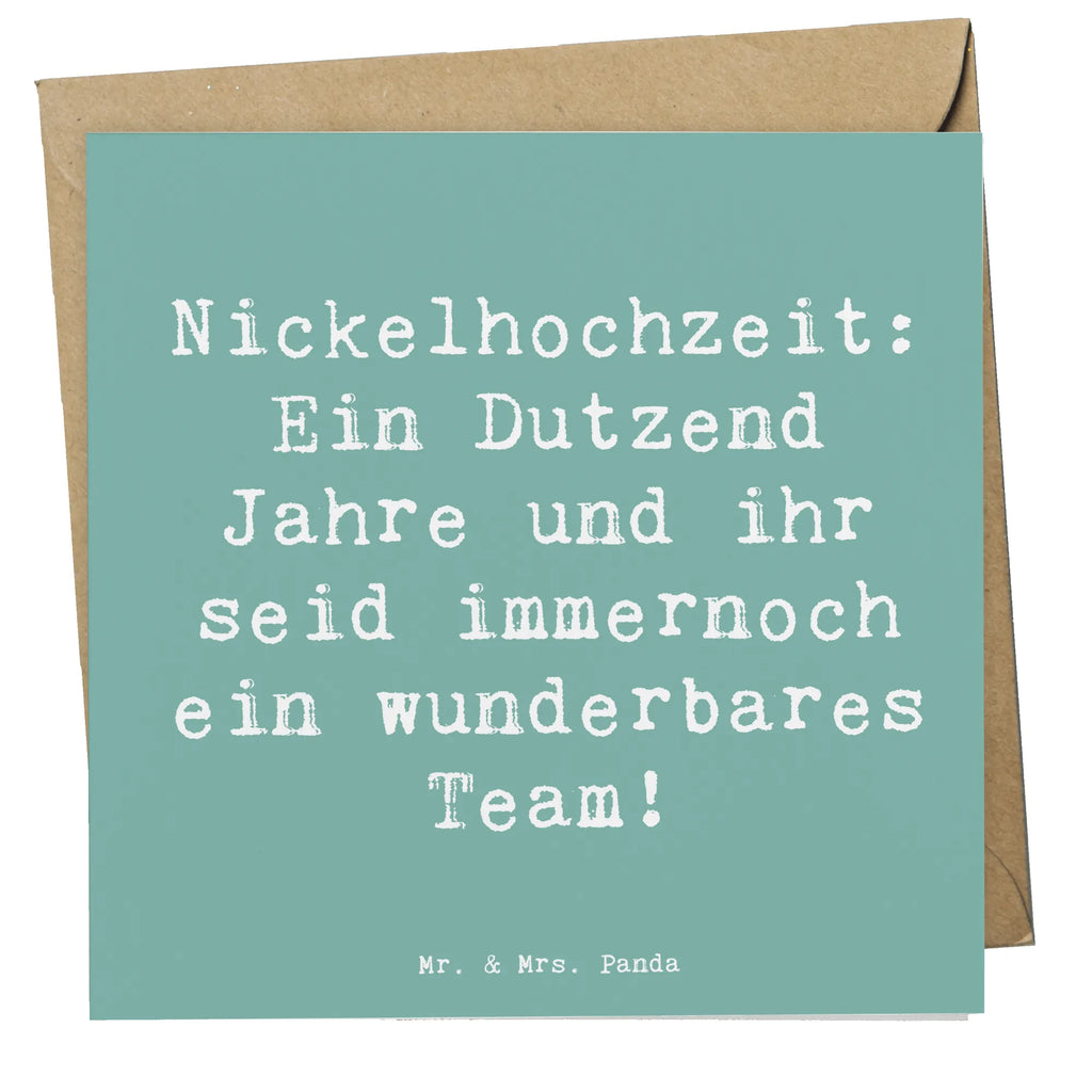 Deluxe Card Saying Nickelhochzeit: Ein Dutzend Jahre und ihr seid immernoch ein wunderbares Team! Einladungskarte, Grußkarte, Hochwertige Grußkarte, Karte, Geburtstagskarte, Hochwertige Klappkarte, Glückwunschkarte, Hochzeitskarte, Klappkarte, Hochzeit, Hochzeitsgeschenk, Ehe, Hochzeitsfeier, Trauung, Trauungsgeschenk, Verlobungsfeier, Verlobungsgeschenk, Hochzeitsgeschenkideen, Hochzeitsgeschenke für Brautpaar