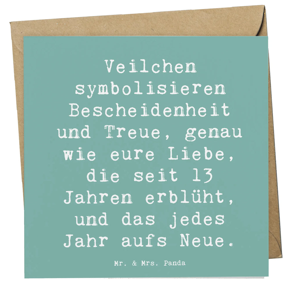 Deluxe Card Saying Veilchen symbolisieren Bescheidenheit und Treue, genau wie eure Liebe, die seit 13 Jahren erblüht, und das jedes Jahr aufs Neue. Karte, Hochwertige Klappkarte, Hochzeitskarte, Geburtstagskarte, Klappkarte, Glückwunschkarte, Einladungskarte, Hochwertige Grußkarte, Grußkarte, Hochzeit, Hochzeitsgeschenk, Ehe, Hochzeitsfeier, Trauung, Trauungsgeschenk, Verlobungsfeier, Verlobungsgeschenk, Hochzeitsgeschenkideen, Hochzeitsgeschenke für Brautpaar