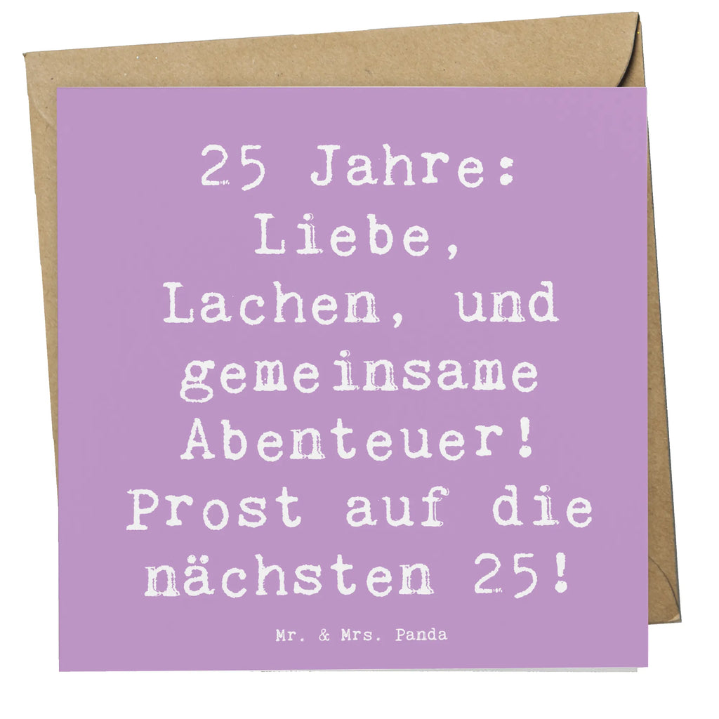 Deluxe Card Saying 25 Jahre: Liebe, Lachen, und gemeinsame Abenteuer! Prost auf die nächsten 25! Hochwertige Grußkarte, Glückwunschkarte, Einladungskarte, Hochzeitskarte, Grußkarte, Hochwertige Klappkarte, Geburtstagskarte, Klappkarte, Karte, Hochzeit, Hochzeitsgeschenk, Ehe, Hochzeitsfeier, Trauung, Trauungsgeschenk, Verlobungsfeier, Verlobungsgeschenk, Hochzeitsgeschenkideen, Hochzeitsgeschenke für Brautpaar