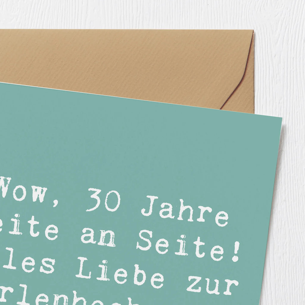 Deluxe Card Saying Wow, 30 Jahre Seite an Seite! Alles Liebe zur Perlenhochzeit! Hochwertige Grußkarte, Grußkarte, Einladungskarte, Klappkarte, Geburtstagskarte, Hochzeitskarte, Hochwertige Klappkarte, Karte, Glückwunschkarte, Hochzeit, Hochzeitsgeschenk, Ehe, Hochzeitsfeier, Trauung, Trauungsgeschenk, Verlobungsfeier, Verlobungsgeschenk, Hochzeitsgeschenkideen, Hochzeitsgeschenke für Brautpaar