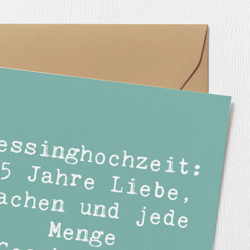 Deluxe Card Saying Messinghochzeit: 45 Jahre Liebe, Lachen und jede Menge Geschichten! Grußkarte, Karte, Geburtstagskarte, Hochzeitskarte, Klappkarte, Hochwertige Klappkarte, Einladungskarte, Glückwunschkarte, Hochwertige Grußkarte, Hochzeit, Hochzeitsgeschenk, Ehe, Hochzeitsfeier, Trauung, Trauungsgeschenk, Verlobungsfeier, Verlobungsgeschenk, Hochzeitsgeschenkideen, Hochzeitsgeschenke für Brautpaar