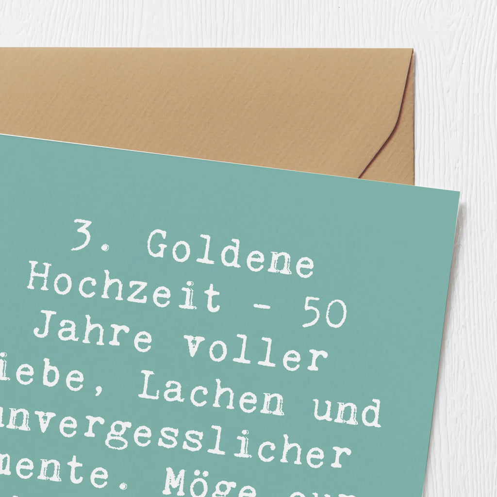 Deluxe Karte Spruch 50. Hochzeitstag Hochwertige Klappkarte, Karte, Klappkarte, Grußkarte, Glückwunschkarte, Einladungskarte, Geburtstagskarte, Hochwertige Grußkarte, Hochzeitskarte, Hochzeit, Hochzeitsgeschenk, Ehe, Hochzeitsfeier, Trauung, Trauungsgeschenk, Verlobungsfeier, Verlobungsgeschenk, Hochzeitsgeschenkideen, Hochzeitsgeschenke für Brautpaar