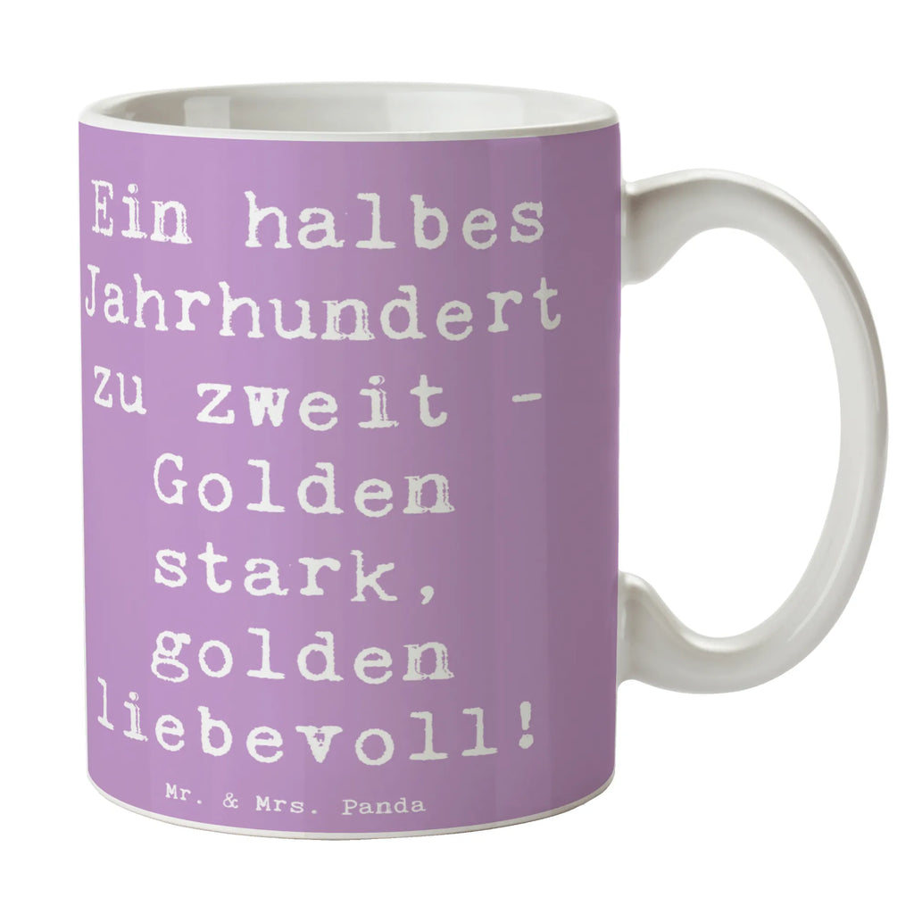 Mug Saying Ein halbes Jahrhundert zu zweit - Golden stark, golden liebevoll! Sprüchetasse, Mug, Frühstückstasse, heißgetränkebecher, haferl, schöne tasse, tasse für kaffee, Kaffeetasse, Dekotasse, Kaffeepott, Motivtasse, Bürobecher, Henkelbecher, kaffeebecher bedruckt, Bedruckte Tasse, Henkeltasse, Keramiktasse, Kakaotasse, Kaffeebecher, tasse für büro, Coffee Mug, Tasse, Designtasse, Bürotasse, milchkaffeetasse, statement tasse, Geschenktasse, design tasse, kaffeebecher keramik, Tasse mit Motiv, Trinkbecher, Tasse mit Spruch, Frühstücksbecher, hochwertige tasse, Teetasse, Teebecher, Pott, Teepott, kaffeetasse keramik, kaffeetasse bedruckt, Becher, Keramikbecher, Trinktasse, Hochzeitsgeschenk, Hochzeit, Trauungsgeschenk, Hochzeitsgeschenke für Brautpaar, Hochzeitsgeschenkideen, Hochzeitsfeier, Verlobungsfeier, Hochzeitskarte, Verlobungsgeschenk, Trauung, Ehe